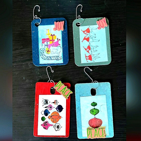 NEW 4x Andy Warhol Handcrafted CHRISTMAS Holiday Ornaments Set! - Picture 1 of 7